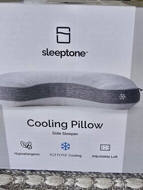 Sleeptone Cooling Side Sleeper Pillow - Gray/White